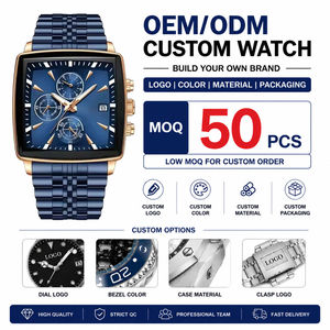 En Stock 1 Pieza Reloj de Pulsera de Cuarzo para Hombre con Logotipo Personalizado, 50 Piezas VIP, 81100, Fabricante OEM ODM, Nuevo Diseño de Lujo - Product Image 1