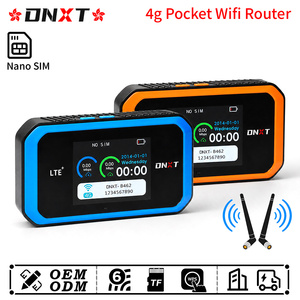 Router wifi portátil DNXT 4g WiFi6 para coche, router de bolsillo LCD de 300Mbps con antena CRC9, router móvil 4g para viajes. - Product Image 1