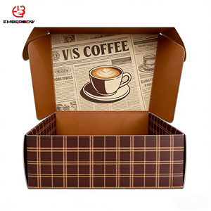 Boîte en carton ondulé EBB sur mesure, écologique, réutilisable, recyclable, robuste, haut de gamme, avec fermeture avion, impression quadricolore - Product Image 1