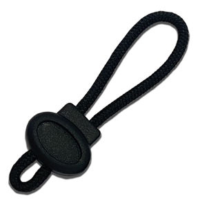 بلاستيك أسود غير لامع 5 # مستطيلي سحاب مجتذب حقيبة يد حبل تسحب مصنع إكسسوارات ملابس - Product Image 6