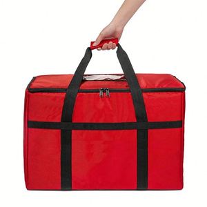 Reusable Red Large Capacity Picnic Insulated Ice Cooler Bags Custom Printing Keep Food Cold Hot Bag - Product Image 2