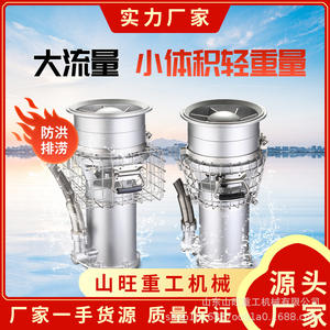 Bomba de Flujo Axial de Gran Caudal para Drenaje de Emergencia, Bomba de Control de Inundaciones Síncrona Magnética, Bomba de Control de Inundaciones de Acero Inoxidable de Alta Presión - Product Image 2