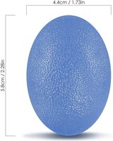 Balles anti-stress en silicone personnalisées, directement de l'usine, pour renforcer les doigts et la préhension, 6 cm, lot de 5, forme œuf, résistantes