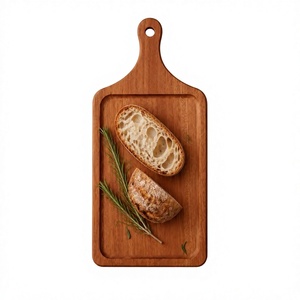 Planche à pizza en bois écologique pour servir des steaks et pour la table à manger, passe au lave-vaisselle, en stock - Product Image 2