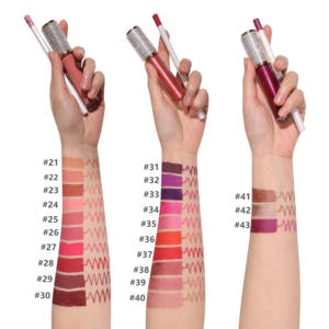 Commercio all'ingrosso a prova di acqua <span class=keywords><strong>Make</strong></span> <span class=keywords><strong>Up</strong></span> rossetto Set Logo personalizzato con rossetto opaco ad alta voce lucidalabbra e Lipliner Set di diamanti rossetto <span class=keywords><strong>Kit</strong></span> - Product Image 4