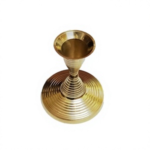 En laiton pur écologique Style américain fait à la main Table bougeoir élégant cadeau de mariage pièce maîtresse salon décoration de la maison - Product Image 1