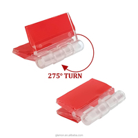 Charnières de meubles en acrylique pour porte de placard de cuisine en verre Blum transparent, douche encastrée, fermeture douce