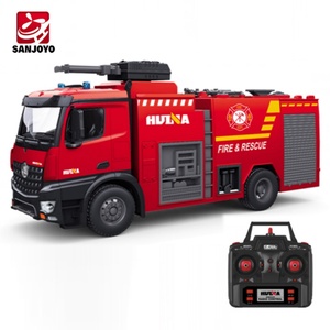 Camion de pompiers télécommandé Huina SJY-1562 1:12 avec pulvérisation d'eau, câble USB 2,4 GHz, idéal pour les cadeaux d'experts - Product Image 2