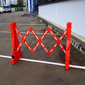 Barriera stradale pieghevole in plastica espandibile con controllo della folla portatile