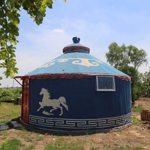 Grande tente spatiale <span class=keywords><strong>Yourte</strong></span> en bois massif pur avec salle de bain Resorts Luxury for Glamping Tent Yourts - Product Image 4