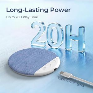 Haut-parleur sans fil sous oreiller pour le sommeil, mini-disque sonore ultra-fin avec technologie de bruit blanc avancée - Product Image 4