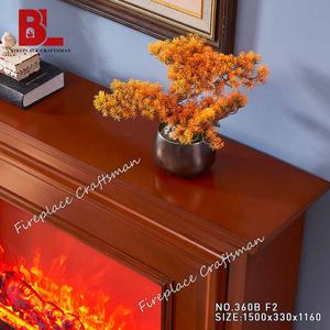 Chimenea Eléctrica Portátil Independiente con Luz LED para Interiores, <span class=keywords><strong>Estufa</strong></span> de Leña Sintética con Repisa de Resina en Venta - Product Image 4