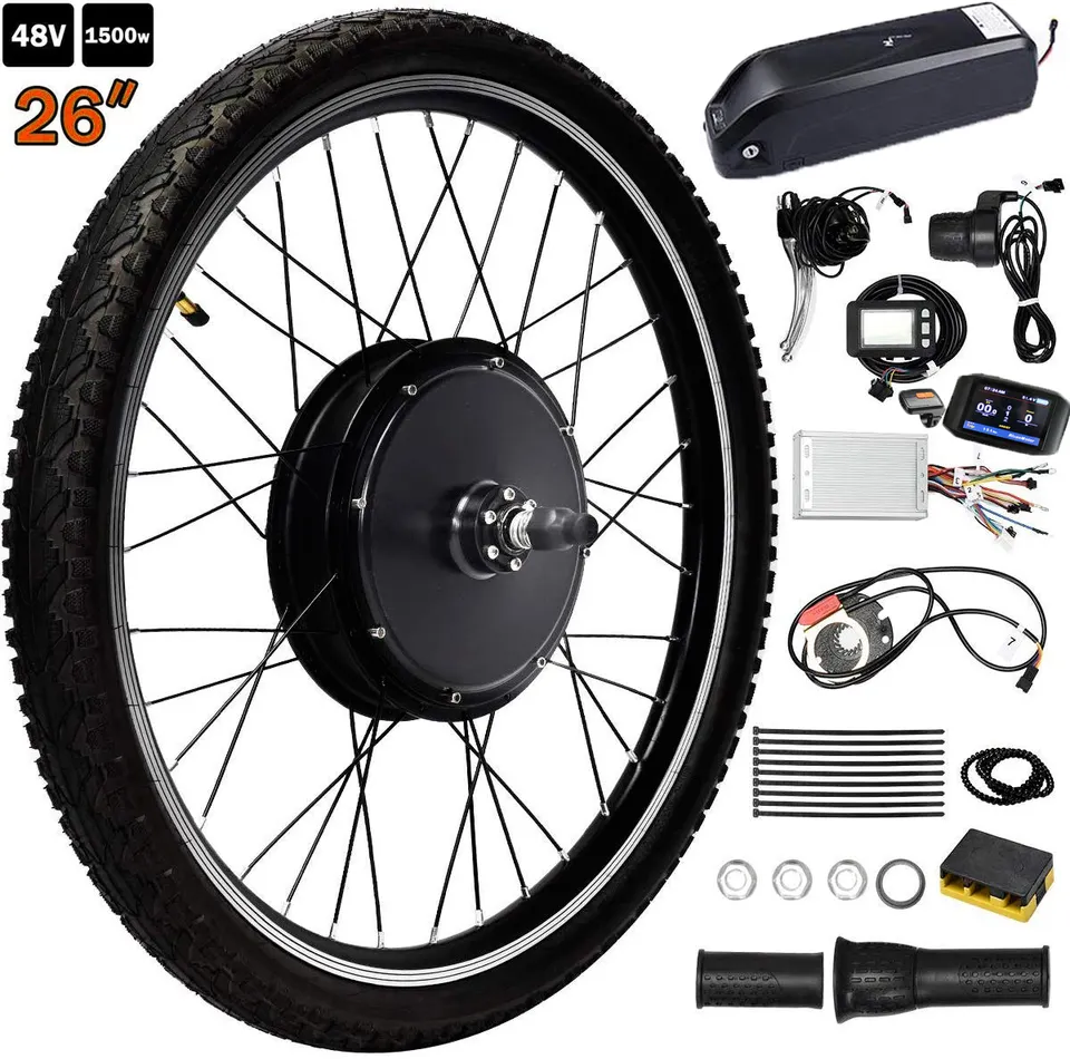 Noi spedizione gratuita 48v Ebike Motor 1000W 1500W e Kit conversione bici da 20-29 pollici mozzo posteriore Kit bicicletta elettrica 36 v48v