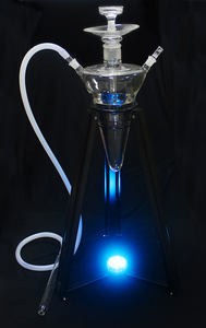 Narghilè Shisha Resistente a 4 Tubi all'Ingrosso con Supporto in Metallo Realizzato in Vetro Soffiato a Mano da Laboratorio per Grandi Gruppi di Utenti - Product Image 6