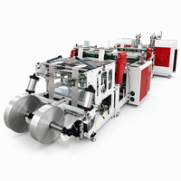 Machine automatique à grande vitesse pour la fabrication de sacs poubelles sans noyau à 2 lignes HSLJ-400X2G