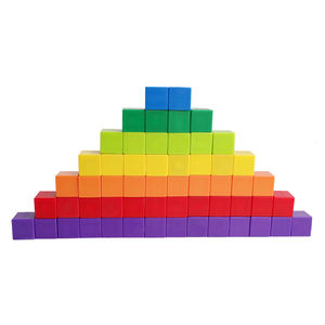 थोक बच्चों के खिलौने शैक्षिक खिलौने खेल 2.5 सेमी रंगीन चुंबकीय प्लास्टिक क्यूब्स चुंबकीय ब्लॉक निर्माण - Product Image 4