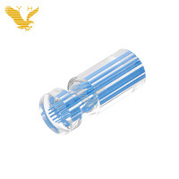 Marqueur de roulette transparent en acrylique bleu YH