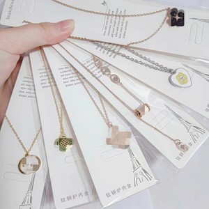 MW Stainless Steel Jewelry Wholesale, Fashion <b>Titanium</b> Steel Women's Necklace, Factory Wholesale Cheap Necklace Wholesale - Product Image 3