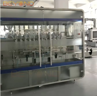 Machine de remplissage linéaire automatique pour bouteilles d'huile de cuisson de 5 litres, 800-1500 BPH