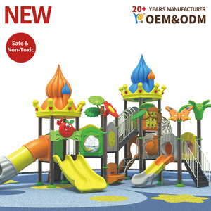 Parque Infantil al Aire Libre para Niños |   Juego de Toboganes Serie Castillo |   Seguro, Duradero y Listo para el Parque, con Certificación CE - Product Image 1
