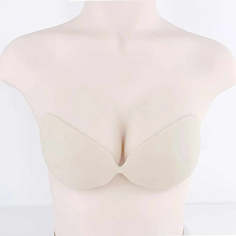 Mei Xiao ti tái sử dụng Silicone keo không thấm nước liền mạch thu thập dính áo ngực Silicone vô hình núm vú pasties cho hàng ngày Ăn mặc