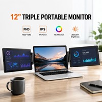 Moniteur portable double écran IPS LCD neuf avec HDR et interface DP pour extension d'écran d'ordinateur portable et affichage de jeu