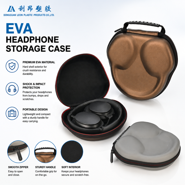 EVA Earphone Headset Case Bag Manufacturer Headphone Case Pouch Durable Shockproof Waterproof Portable Earbud Earphone Case