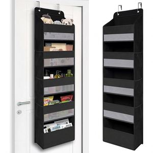 Over the Door <b>Storage</b> Organizer With 5 Large Pockets <b>Collapsible</b> Door Hanging Organizers and <b>Storage</b> for Cosmetics Toys Sundries - Product Image 1