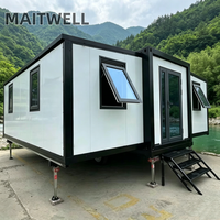 Casa Pieghevole Prefabbricata Mobile, Container Abitativo da 20 Piedi, Mini Casa Modulare Prefabbricata in Acciaio Zincato