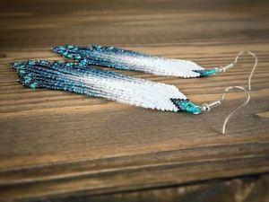 Japonés de semilla de perlas <span class=keywords><strong>pendientes</strong></span> iridiscente granos hechos a mano <span class=keywords><strong>pendientes</strong></span> para las mujeres de moda <span class=keywords><strong>pendientes</strong></span> de borla - Product Image 4