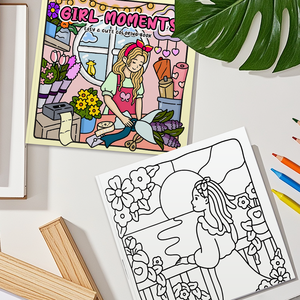 Un semplice libro da colorare da colorare in stile carino con serigrafia su carta patinata e carta artistica - Product Image 4