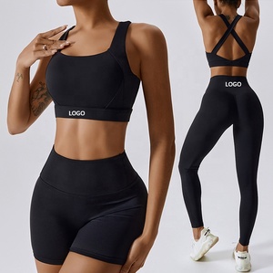 Conjuntos Deportivos <span class=keywords><strong>de</strong></span> Verano 2026 para <span class=keywords><strong>Mujer</strong></span>, 2/3 Piezas, <span class=keywords><strong>Ropa</strong></span> Deportiva para Gimnasio, Yoga, Conjunto <span class=keywords><strong>de</strong></span> Leggings y Sujetador Deportivo con Espalda Cruzada - Product Image 5