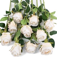 Grenzüberschreitende Exklusive Einzelstiel-Seidenrose Künstliche Blume für Hochzeitsdekoration, Außenbereich, Zuhause, Hotel, Eingang, Veranda, Tischdekoration