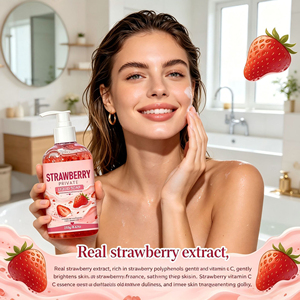 Gel Doccia alla Fragola Idratante <span class=keywords><strong>e</strong></span> Nutriente per Tutti i Tipi di <span class=keywords><strong>Pelle</strong></span>, Ideale per <span class=keywords><strong>Pelle</strong></span> <span class=keywords><strong>Secca</strong></span> <span class=keywords><strong>e</strong></span> <span class=keywords><strong>Sensibile</strong></span> - Product Image 4