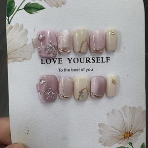 Uñas Postizas <span class=keywords><strong>de</strong></span> Cobertura Completa <span class=keywords><strong>para</strong></span> Niñas, Color Rosa Encantador, Uñas Falsas <span class=keywords><strong>para</strong></span> Niñas Pequeñas, <span class=keywords><strong>Venta</strong></span> al por Mayor - Product Image 6