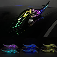 Lumière LED en forme de corne de dragon pour toit de voiture, lampe d'avertissement clignotante dynamique, accessoires de décoration extérieure universels pour spoiler de toit de voiture