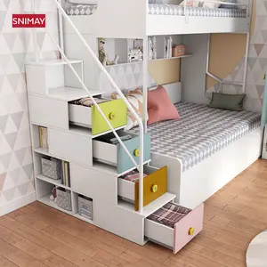 Factory Direct Kids Tiwn Wood Bunk Beds For Children Bedrom