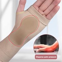 Gants de compression pour le poignet et le pouce, manchons de compression pour le poignet avec coussinets en gel souple pour la tendinite, l'arthrite, le syndrome du canal carpien