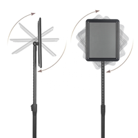 Support de signalisation portable réglable et rotatif, support d'affiche robuste et imperméable pour l'affichage