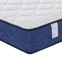 Matelas en mousse latex bon marché taille double, matelas queen size souple enroulé dans une boîte, matelas à ressorts ensachés ferme moyen, matelas king size