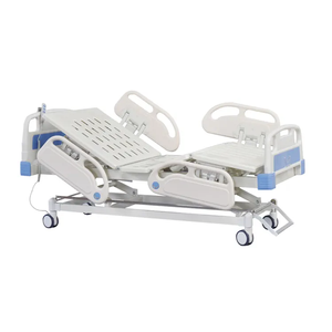 Manufacturer's Two <strong>Cranks</strong> Manual Plastic Hospital Bed with 3-Function Operating <strong>Table</strong> and 180KGS Capacity for Patient Care - Product Image 4