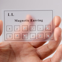 12 pièces/carte or argent couleur faux tricheur Non percé aimant boucle d'oreille oreille Tragus Cartilage lèvre Labret goujon nez anneau bijoux