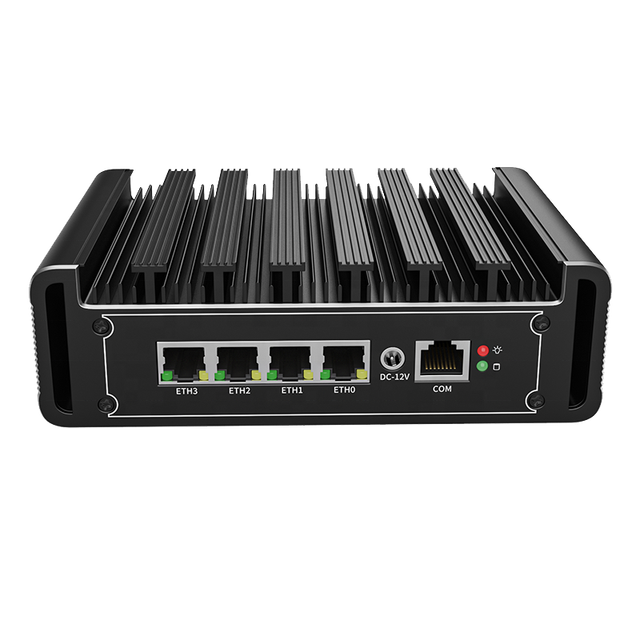 4x I225 2.5G LAN Fanless Industrial Computer N5000 J4125 J5040 AES-NI Mini PC PfSense Network Server Firewall Router Mini Pc