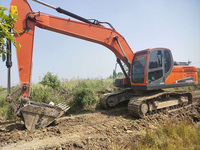 Excavator Hidrolik Crawler DX215 yang Andal untuk Proyek Infrastruktur Konstruksi Jalan, Pekerjaan Pondasi, dan Penanganan Material