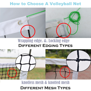 Red <span class=keywords><strong>de</strong></span> <span class=keywords><strong>voleibol</strong></span> negra portátil <span class=keywords><strong>de</strong></span> fábrica OEM 9,5*1M equipo <span class=keywords><strong>de</strong></span> corte anudado/sin nudos precio al por mayor - Product Image 5