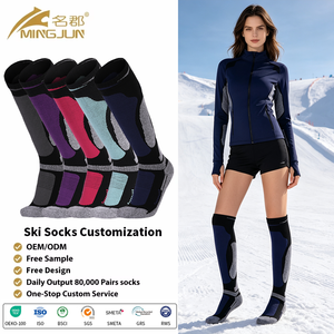 Populaire Unisexe Jeunesse Hiver Chaud <span class=keywords><strong>Ski</strong></span> Extérieur Thermique Chauffant Tricoté Écologique Long Épais Doublure Éponge Logo Genouillère - Product Image 1