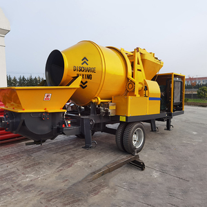 Pompe à béton portable sur remorque JBS40, pompe à béton diesel avec mélangeur - Product Image 1