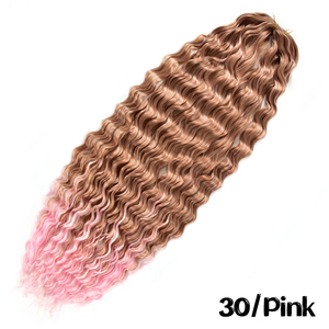 <span class=keywords><strong>Extension</strong></span> per capelli ricci a onda profonda, sintetici naturali, stile afro, per <span class=keywords><strong>trecce</strong></span> all'uncinetto, lunghi, ondulati, effetto ombré, per la Russia - Product Image 4