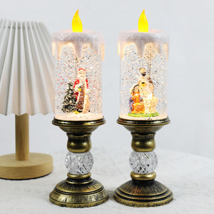 Hot Selling <b>Christmas</b> Crystal Lanterns Flameless LED Candles Eco-Friendly <b>Plug</b>-in Electric Decorations for Weddings Home Use - Product Image 5