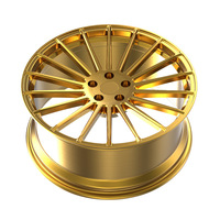Nuevas Llantas HZR Forjadas de Aleación de Aluminio de 17 Pulgadas, Color Dorado, 5 Radios, para Audi A6 con PCD 5x112, 1 Año de Garantía